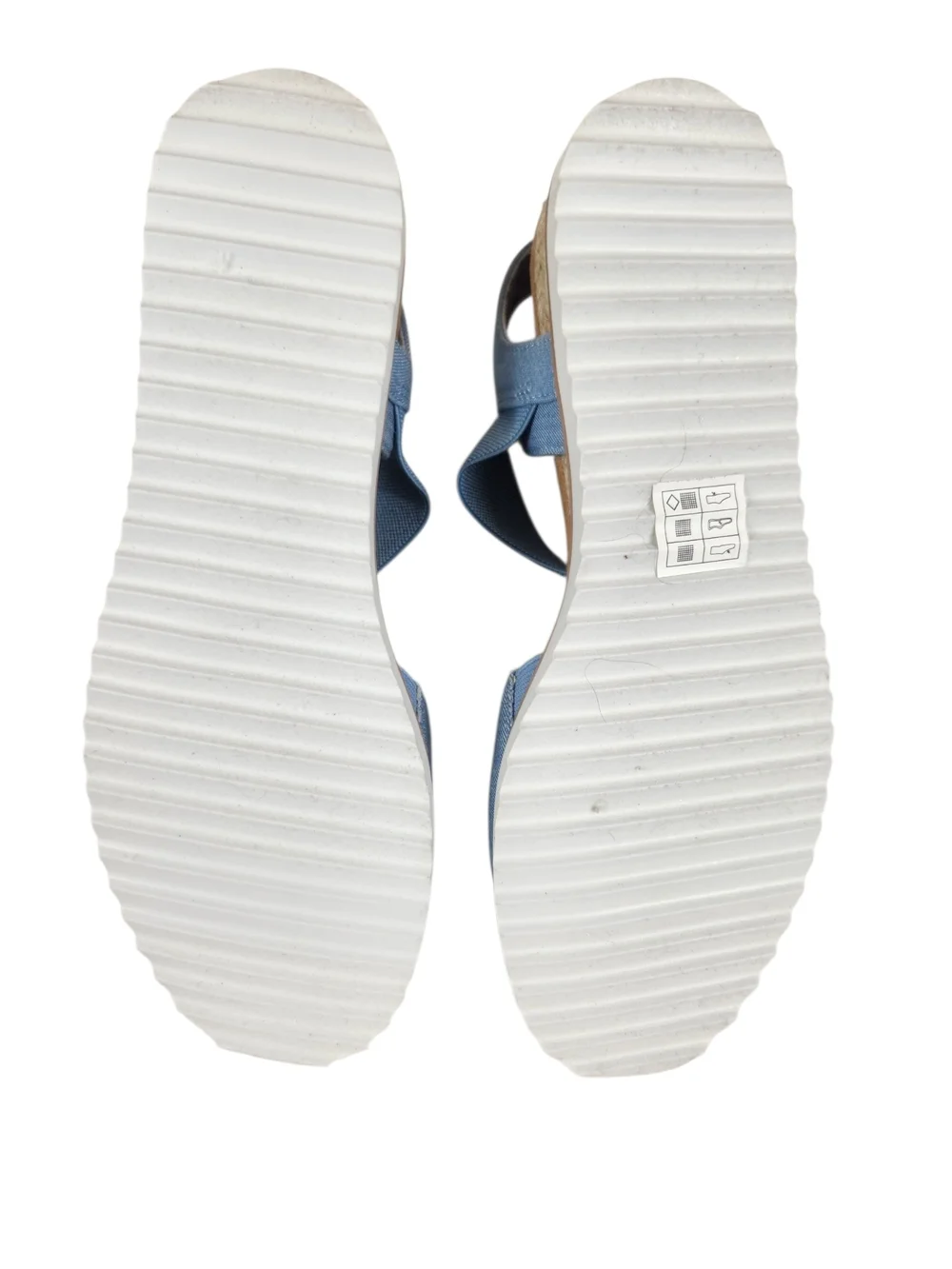 NIB BOBS from Skechers Light Blue Canvas Espadrille Sandals
